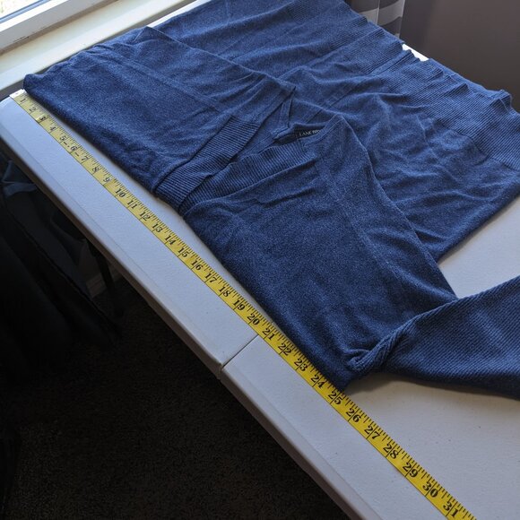 Lane Bryant open front cardigan sweater, long sleeve, dark blue, size 22/24 - Picture 4 of 9